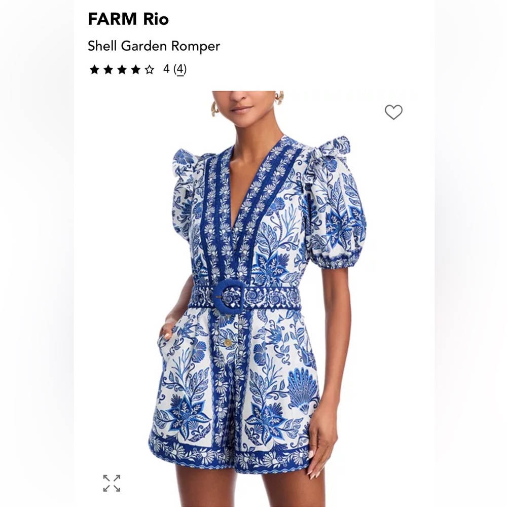 FARM Rio: Shell Garden Romper / Mini Dress - Picture 12 of 12